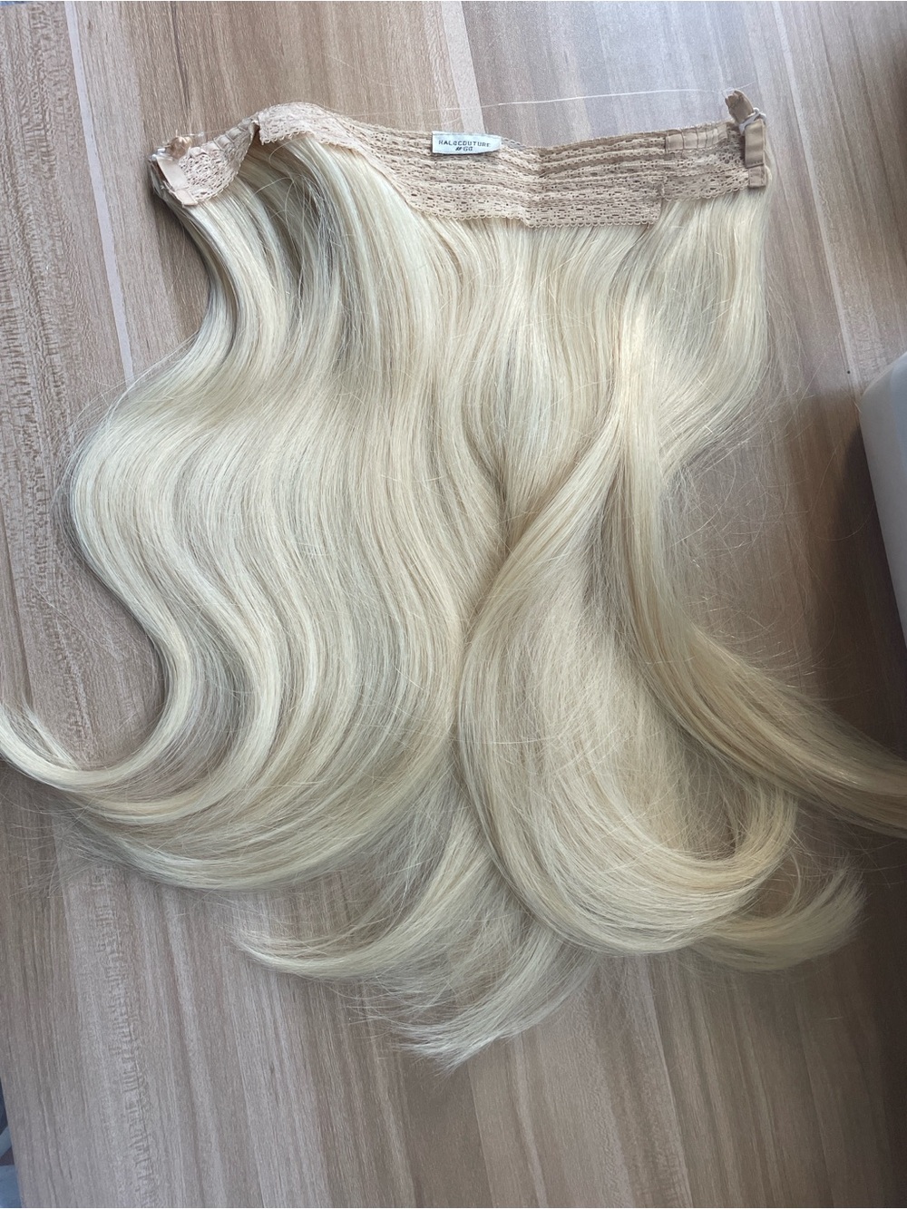 Blonde 16inch Halo Hair Extensions - Luxury Natural Finish